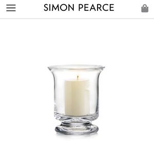 Simon Pearce Revere Hurricane(small) candle holder
